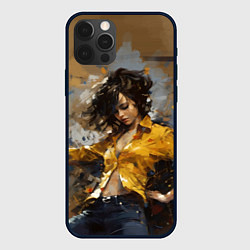Чехол для iPhone 12 Pro Michael Jackson - Billie Jean, цвет: 3D-черный