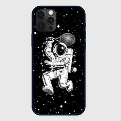 Чехол для iPhone 12 Pro Space tennis - astronaut, цвет: 3D-черный