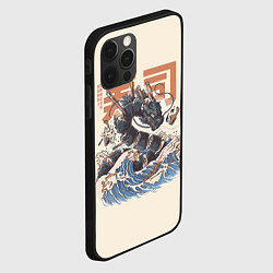 Чехол для iPhone 12 Pro Суши дракон с иероглифами в японском стиле, цвет: 3D-черный — фото 2