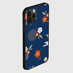 Чехол для iPhone 12 Pro Орнамент японского кимоно, цвет: 3D-черный — фото 2