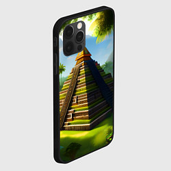 Чехол для iPhone 12 Pro Пирамида индейцев майя, цвет: 3D-черный — фото 2