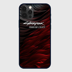 Чехол iPhone 12 Pro Cyberpunk 2077 phantom liberty black red