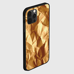 Чехол для iPhone 12 Pro Мятая бумага, цвет: 3D-черный — фото 2