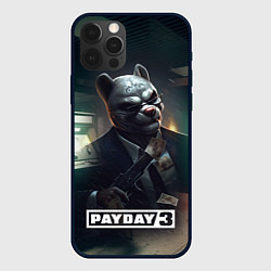 Чехол для iPhone 12 Pro Payday 2 dog mask, цвет: 3D-черный