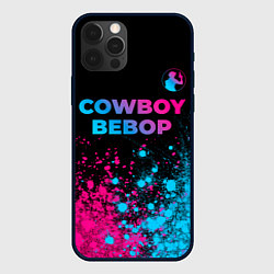 Чехол iPhone 12 Pro Cowboy Bebop - neon gradient: символ сверху