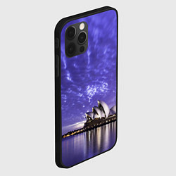 Чехол для iPhone 12 Pro Сидней в фиолетовом в закате, цвет: 3D-черный — фото 2