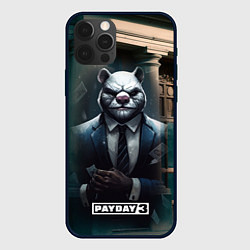 Чехол для iPhone 12 Pro Payday 3 white bear, цвет: 3D-черный