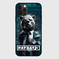 Чехол для iPhone 12 Pro Payday 3 bear, цвет: 3D-черный