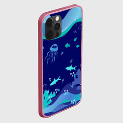 Чехол для iPhone 12 Pro На глубине, цвет: 3D-малиновый — фото 2