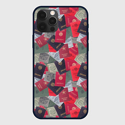 Чехол для iPhone 12 Pro Документы Советского Союза, цвет: 3D-черный