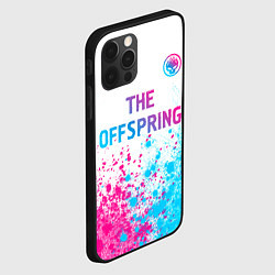 Чехол для iPhone 12 Pro The Offspring neon gradient style: символ сверху, цвет: 3D-черный — фото 2