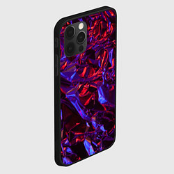 Чехол для iPhone 12 Pro Текстура кристалла, цвет: 3D-черный — фото 2