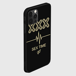 Чехол для iPhone 12 Pro Sex Time, цвет: 3D-черный — фото 2