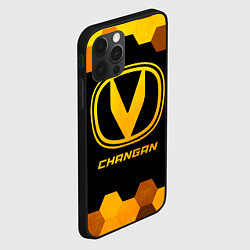 Чехол для iPhone 12 Pro Changan - gold gradient, цвет: 3D-черный — фото 2