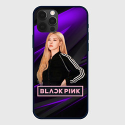Чехол для iPhone 12 Pro Rose Blackpink, цвет: 3D-черный