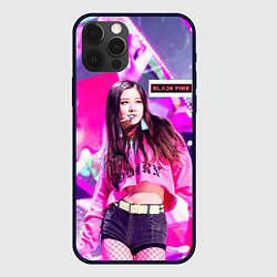 Чехол для iPhone 12 Pro Rose Blackpink, цвет: 3D-черный