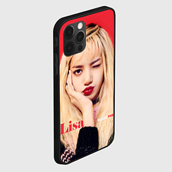 Чехол для iPhone 12 Pro Blackpink Lisa bright makeup, цвет: 3D-черный — фото 2