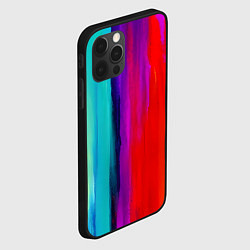 Чехол для iPhone 12 Pro Цвета радуги, цвет: 3D-черный — фото 2