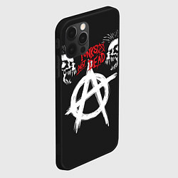 Чехол для iPhone 12 Pro Punks not dead - анархия, цвет: 3D-черный — фото 2