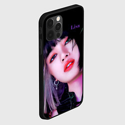 Чехол для iPhone 12 Pro Blackpink Lisa brunette, цвет: 3D-черный — фото 2