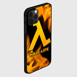 Чехол для iPhone 12 Pro Half-Life - gold gradient, цвет: 3D-черный — фото 2