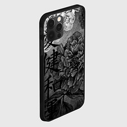 Чехол для iPhone 12 Pro Flowers - japanese art, цвет: 3D-черный — фото 2