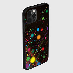 Чехол для iPhone 12 Pro Красочное конфети, цвет: 3D-черный — фото 2