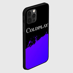 Чехол для iPhone 12 Pro Coldplay purple grunge, цвет: 3D-черный — фото 2