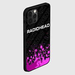 Чехол для iPhone 12 Pro Radiohead rock legends: символ сверху, цвет: 3D-черный — фото 2