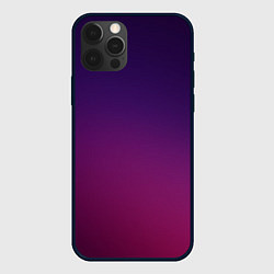 Чехол для iPhone 12 Pro Малиновый градиент, цвет: 3D-черный