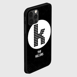 Чехол для iPhone 12 Pro The Killers glitch на темном фоне, цвет: 3D-черный — фото 2