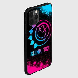 Чехол для iPhone 12 Pro Blink 182 - neon gradient, цвет: 3D-черный — фото 2