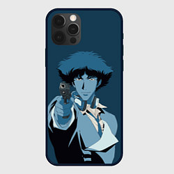 Чехол для iPhone 12 Pro Spike Spiegel blue, цвет: 3D-черный