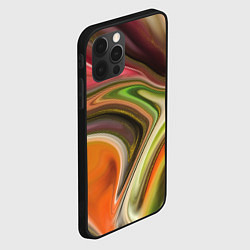 Чехол для iPhone 12 Pro Waves colors, цвет: 3D-черный — фото 2