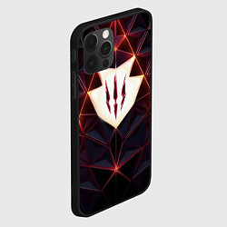 Чехол для iPhone 12 Pro The Witcher Logo Triangle, цвет: 3D-черный — фото 2