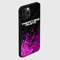 Чехол для iPhone 12 Pro Twenty One Pilots rock legends: символ сверху, цвет: 3D-черный — фото 2