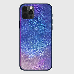 Чехол для iPhone 12 Pro Трёхцветные узоры, цвет: 3D-черный