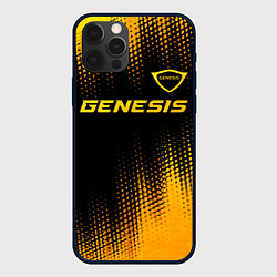 Чехол iPhone 12 Pro Genesis - gold gradient: символ сверху