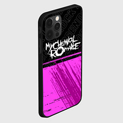 Чехол для iPhone 12 Pro My Chemical Romance rock legends: символ сверху, цвет: 3D-черный — фото 2
