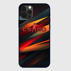 Чехол для iPhone 12 Pro CS GO abstract logo, цвет: 3D-черный