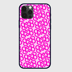Чехол для iPhone 12 Pro Логотип Барби - буква B, цвет: 3D-черный