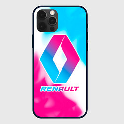 Чехол iPhone 12 Pro Renault neon gradient style