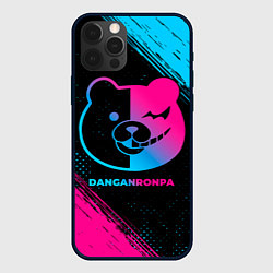Чехол для iPhone 12 Pro Danganronpa - neon gradient, цвет: 3D-черный