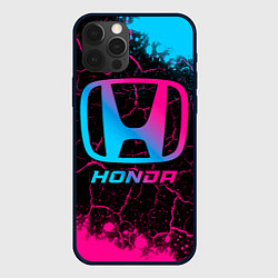 Чехол для iPhone 12 Pro Honda - neon gradient, цвет: 3D-черный
