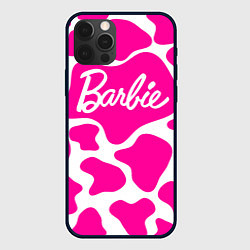 Чехол для iPhone 12 Pro Животный паттерн - Барби, цвет: 3D-черный
