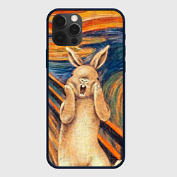 Чехол для iPhone 12 Pro Картина Крик - кролик, цвет: 3D-черный