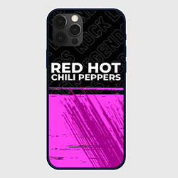 Чехол для iPhone 12 Pro Red Hot Chili Peppers rock legends: символ сверху, цвет: 3D-черный