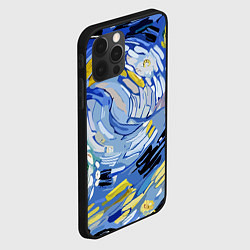 Чехол для iPhone 12 Pro Облака в стиле Ван Гога, цвет: 3D-черный — фото 2