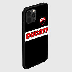 Чехол для iPhone 12 Pro Ducati motors - черный, цвет: 3D-черный — фото 2