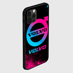 Чехол для iPhone 12 Pro Volvo - neon gradient, цвет: 3D-черный — фото 2